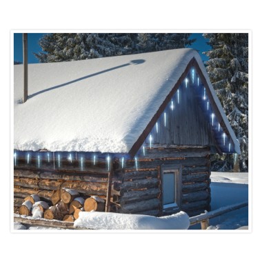Eiszapfen Lichterkette 72 LEDs, kaltweiß, 6,9 m, AX8103100